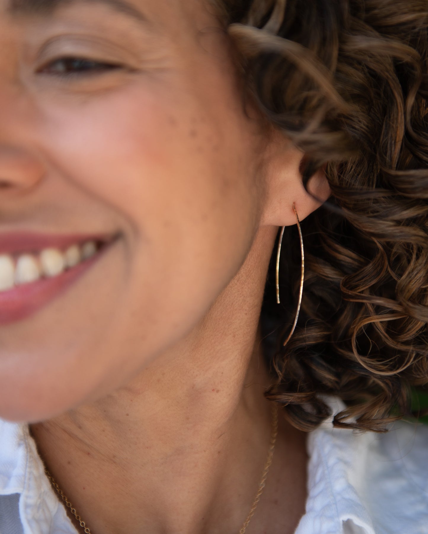 Minimalist Threader Earrings- Small Vida Jewelry Designs