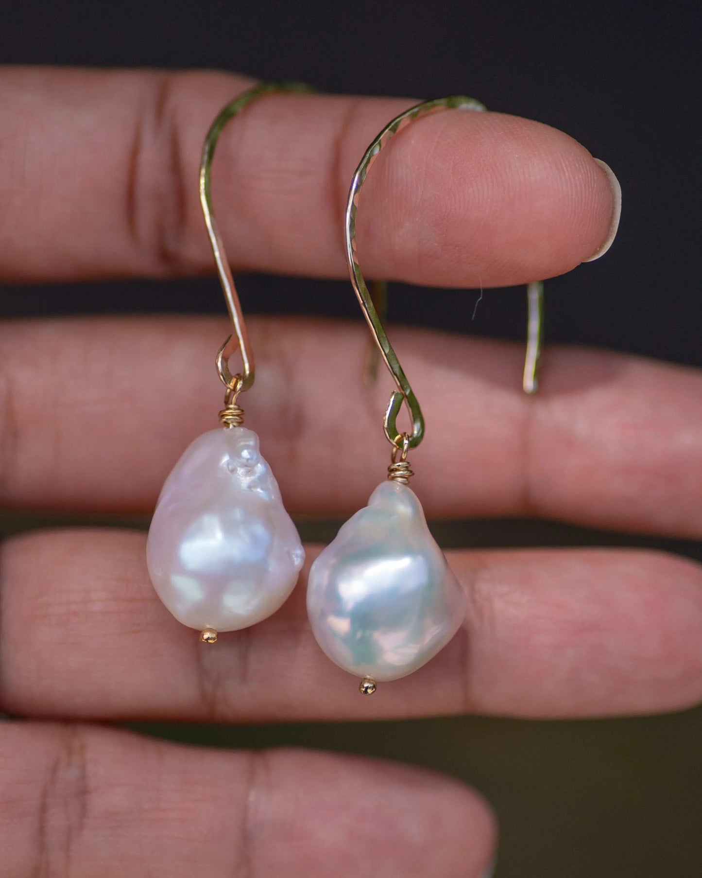 Lux Small Baroque Pearl Earrings