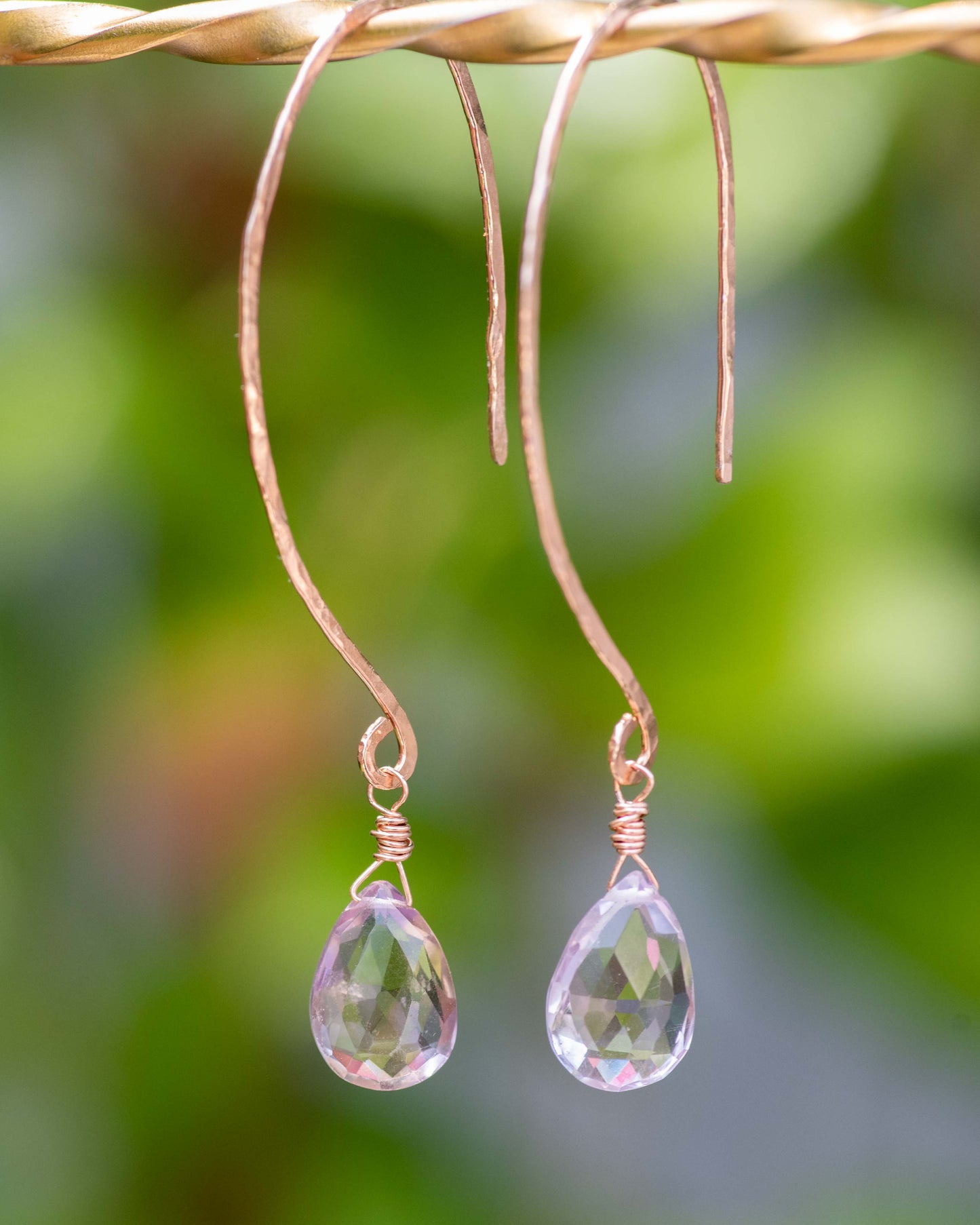 Ametrine Rose Gold Earrings