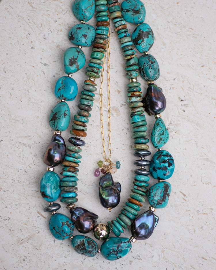 Turquoise-Pearls Vida Jewelry Designs