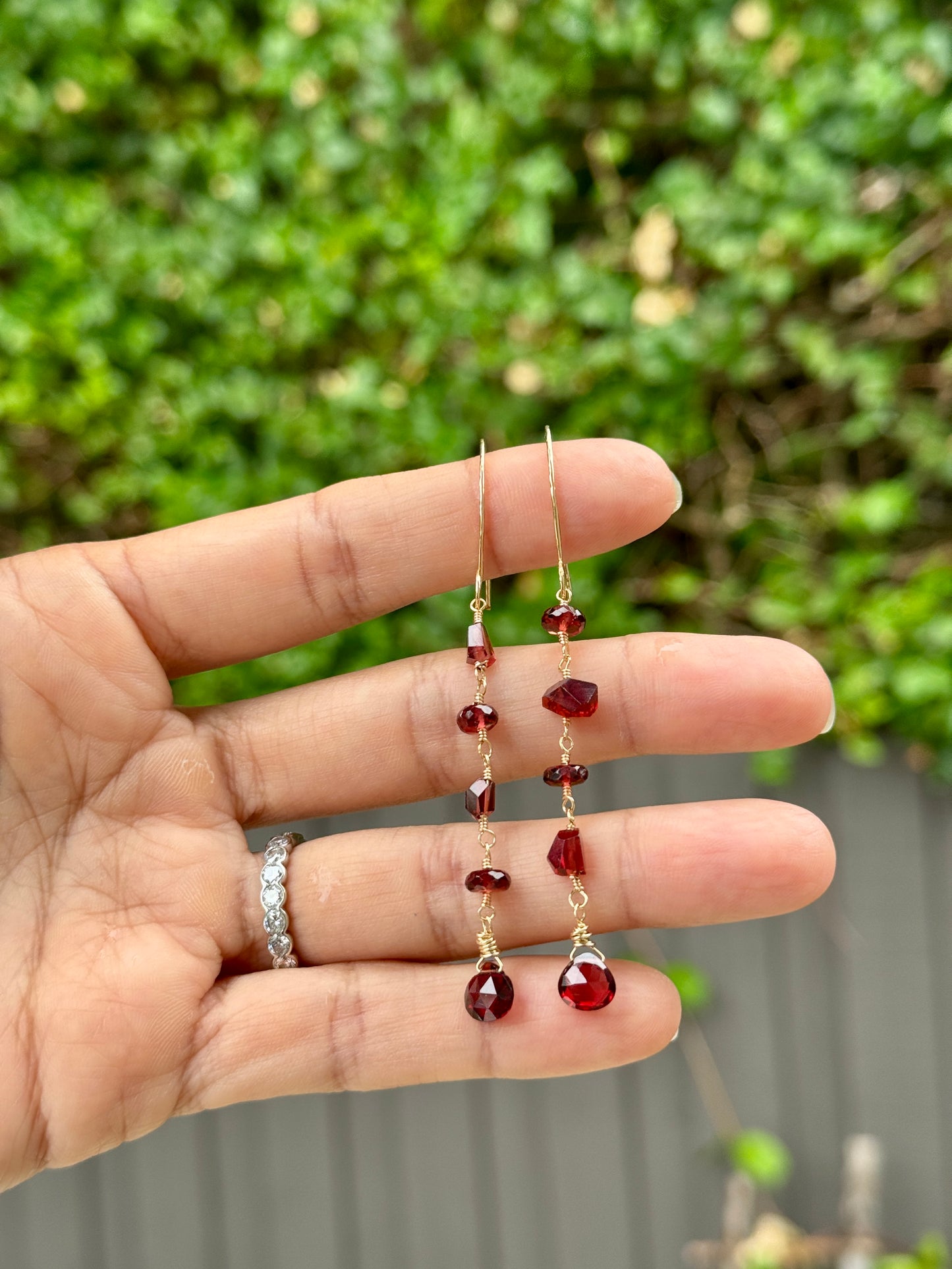 Garnet Gemstone Earrings