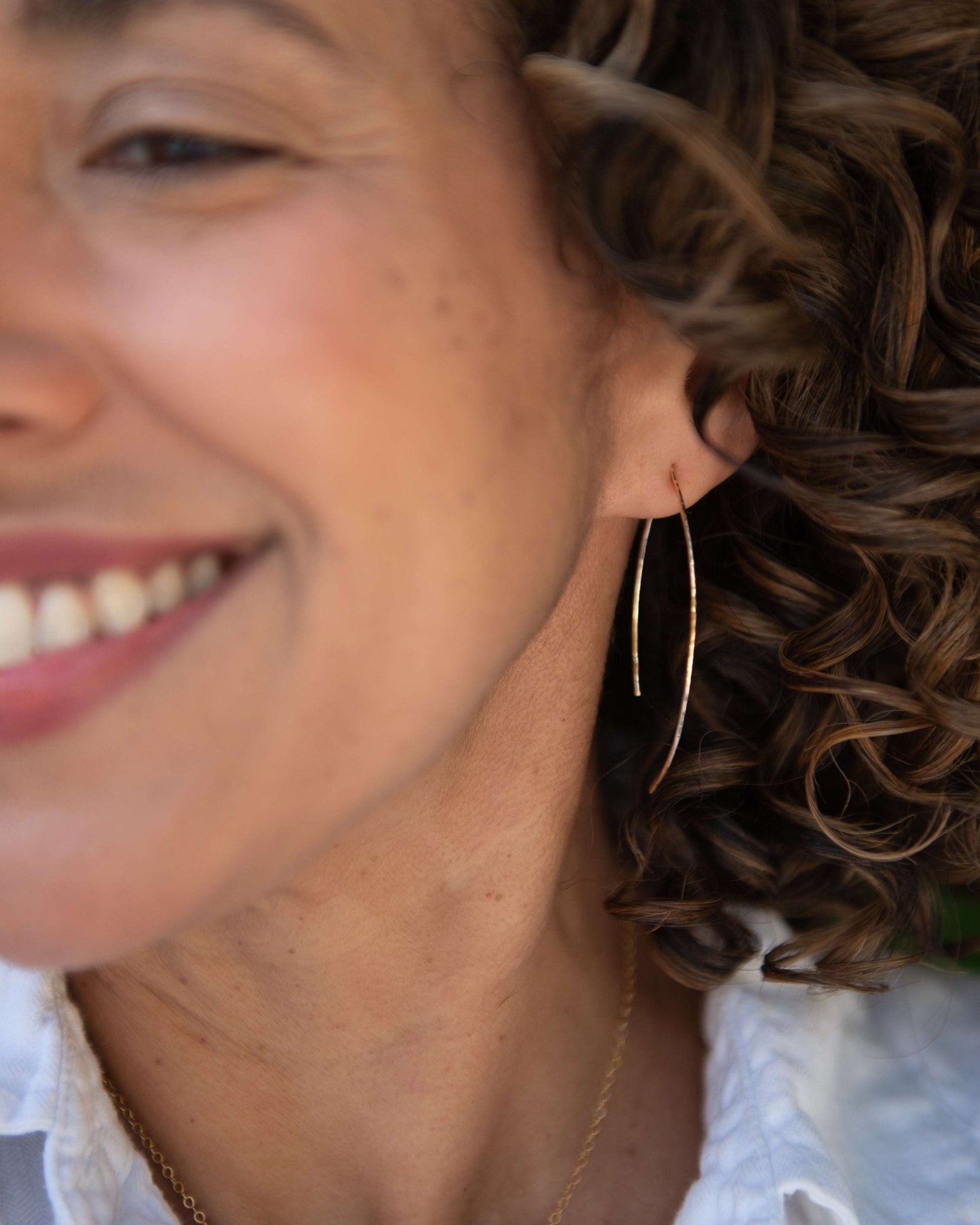Minimalist Threader Earrings- Small Vida Jewelry Designs