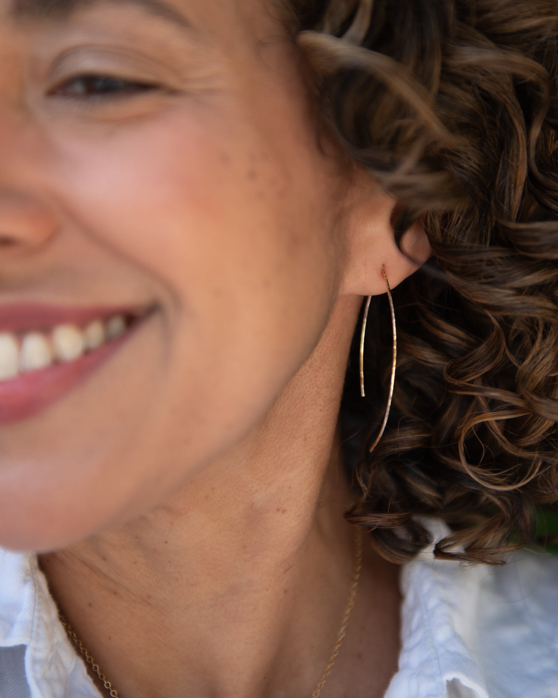 Minimalist Threader Earrings- Small Vida Jewelry Designs