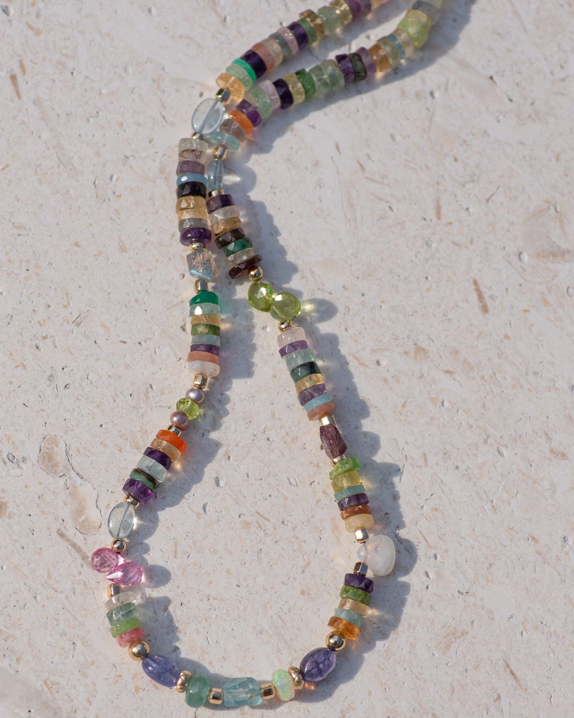 Heshi Multi Gemstone Colorful Necklace