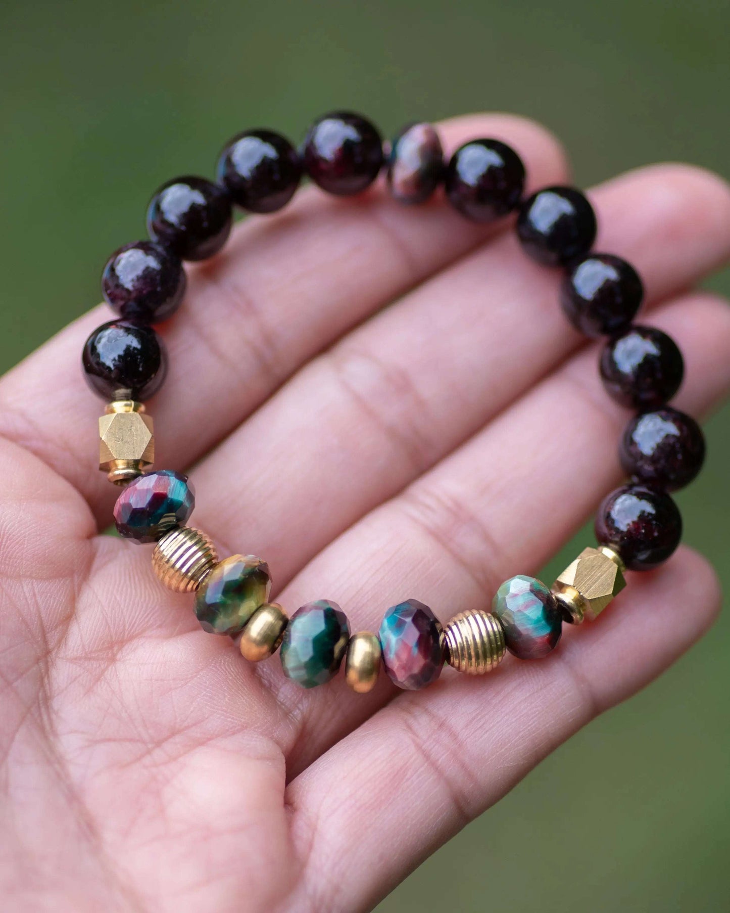 Multi Colored Tiger's Eye Bracelet Vida Jewelry Designs