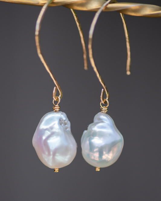 Lux Small Baroque Pearl Earrings