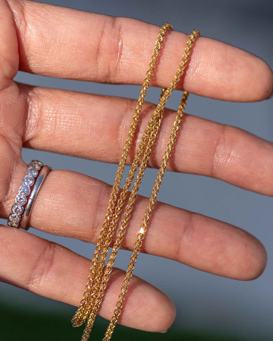 14kt Gold Rope Style 18" Gold Chain
