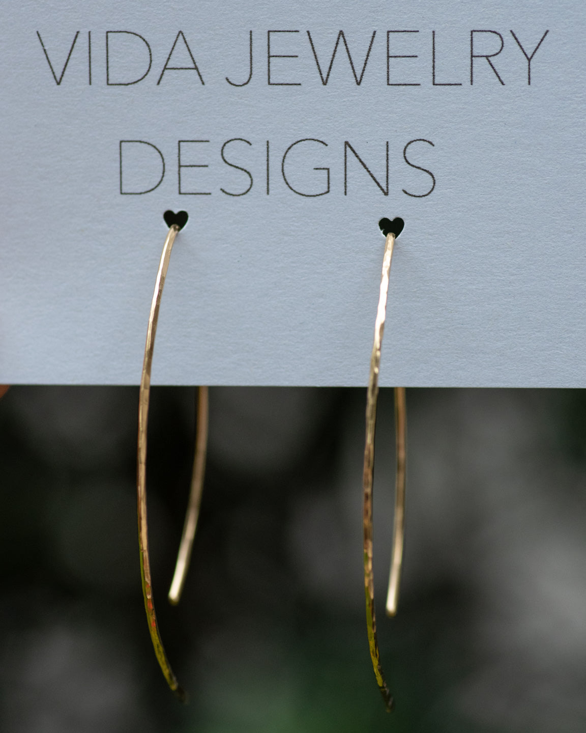 Marquis Textured Threader Earrings